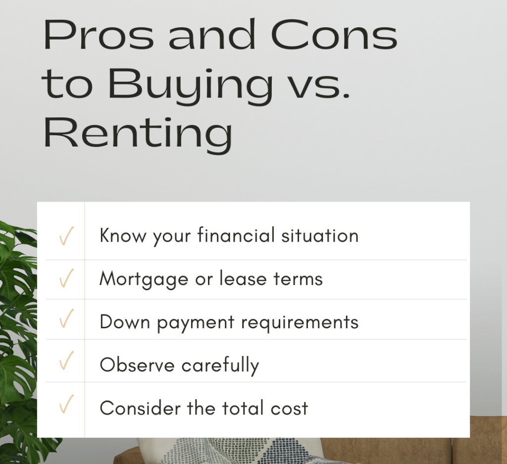 Pros And Cons Of Buying Vs Renting Spaces And Friends